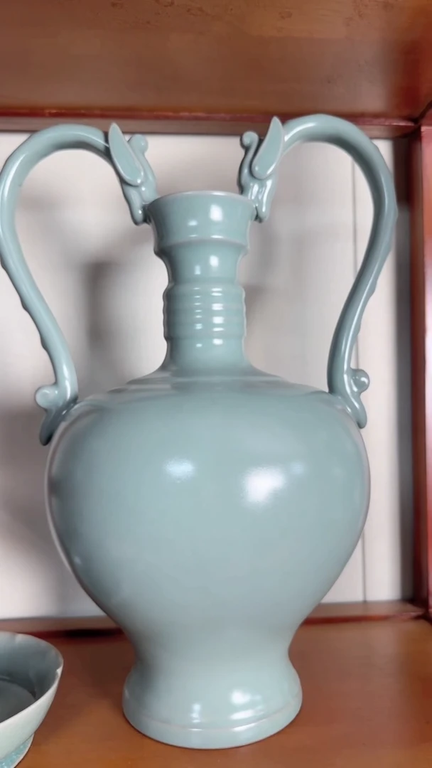 【闪购商品】其他汝瓷仿古双龙瓶