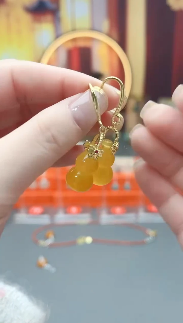 未镶嵌耳钉玛瑙/玉髓333