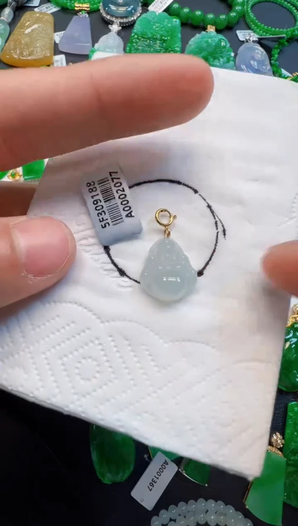 【闪购商品】定制翡翠18K金镶嵌168元