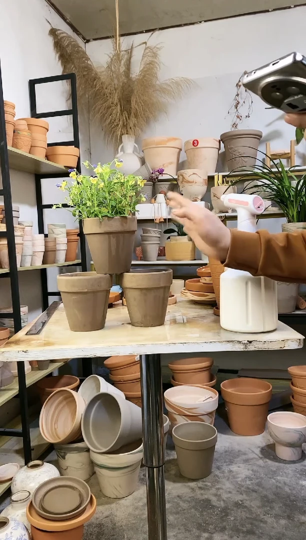 【闪购商品】陶瑕疵无售后13*13灰陶 3盆无托