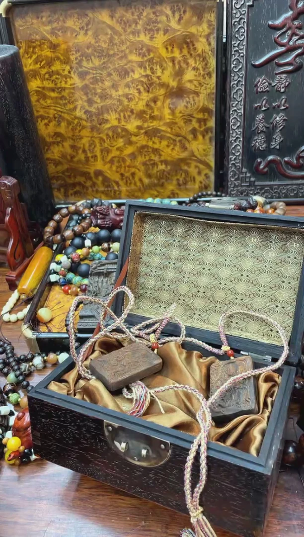 【闪购商品】木cx白佛牌一对带盒啊啊啊啊啊啊