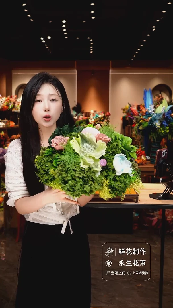 琉璃手工艺品手工花器花束空运包邮送货上门-以图片为准