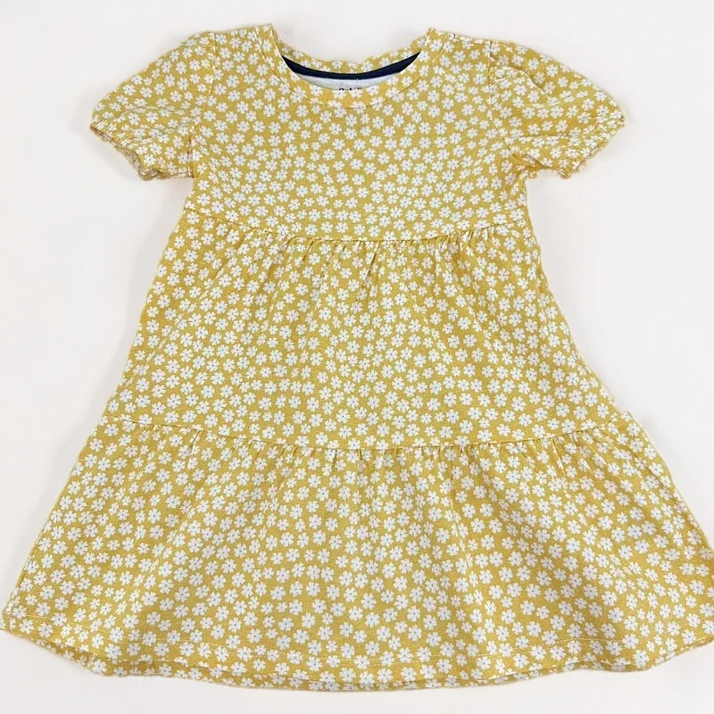 碎花.蝴蝶.条纹女童G家连衣裙夏季泡泡袖简约裙子