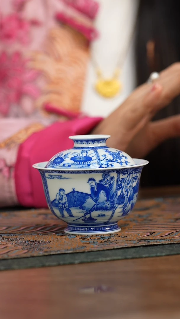 【闪购商品】仪贤堂 四爱图盖碗