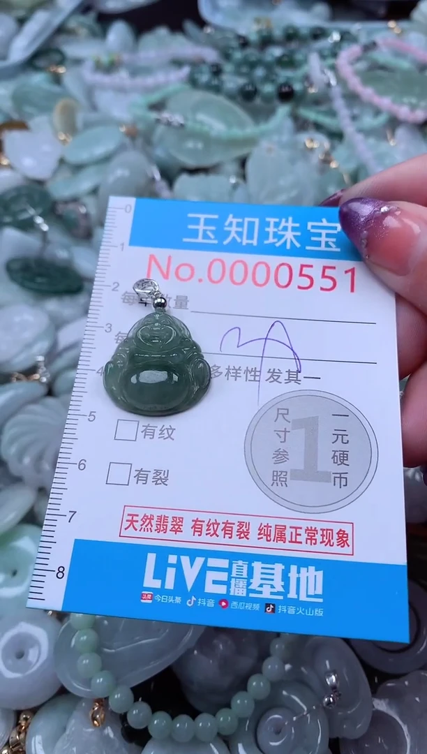 翡翠未镶嵌吊坠(不含链)551