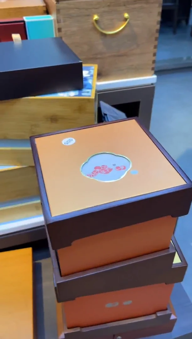 柿柿如意半斤散茶箱橙色18套