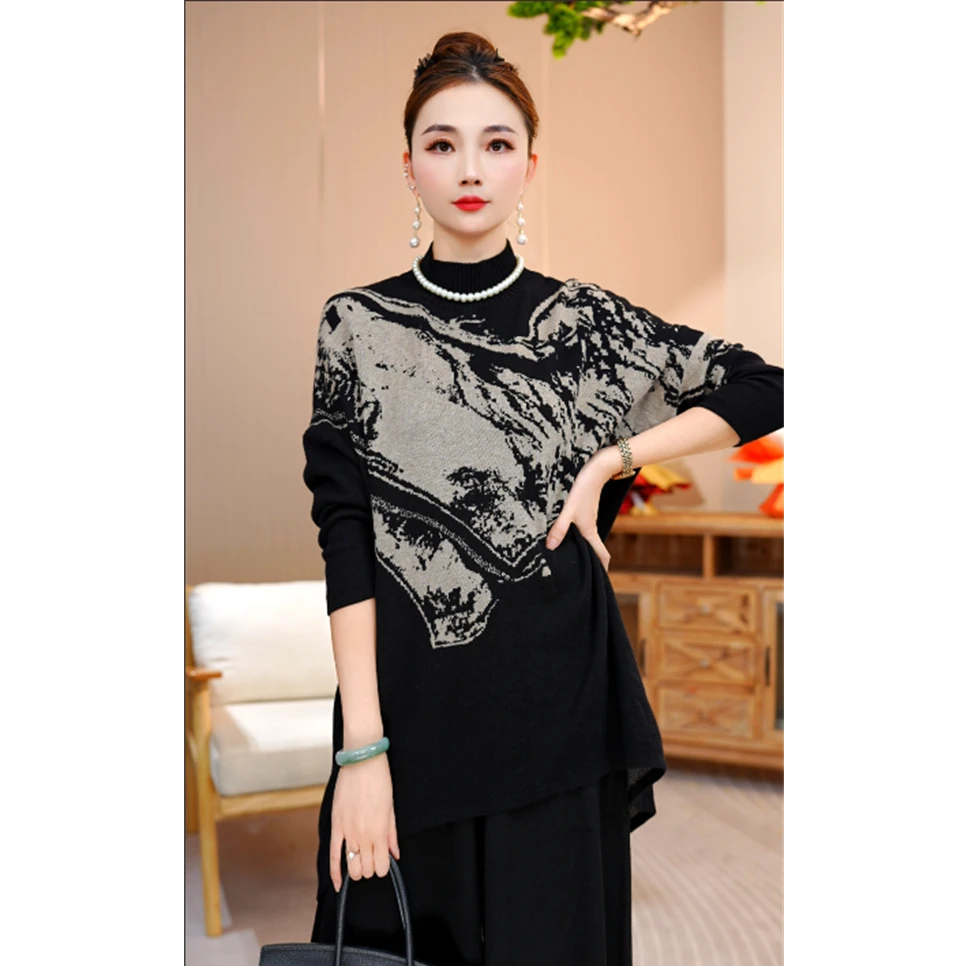 加厚保暖【漪善】秋冬今年最爆款上档次高档气质毛衣洋气上衣-9919#