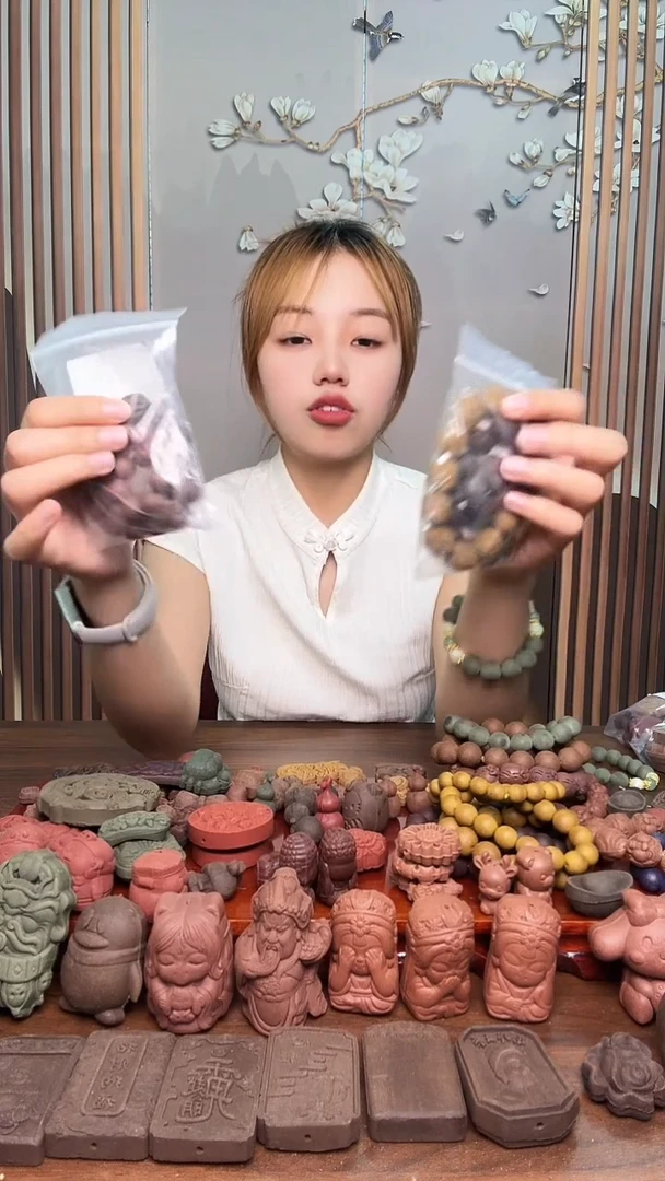 泥塑瑕疵随机手串2条（不指定）