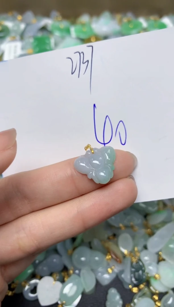 【闪购商品】翡翠颈饰18K金镶嵌 天然翡翠A货