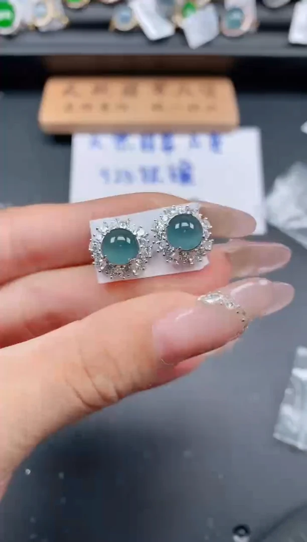 银S925镶嵌戒指翡翠111111