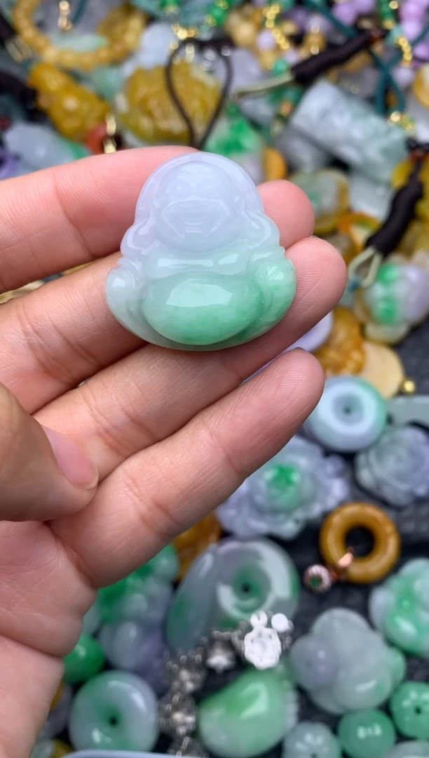 颈饰未镶嵌翡翠缅甸翡翠吊坠