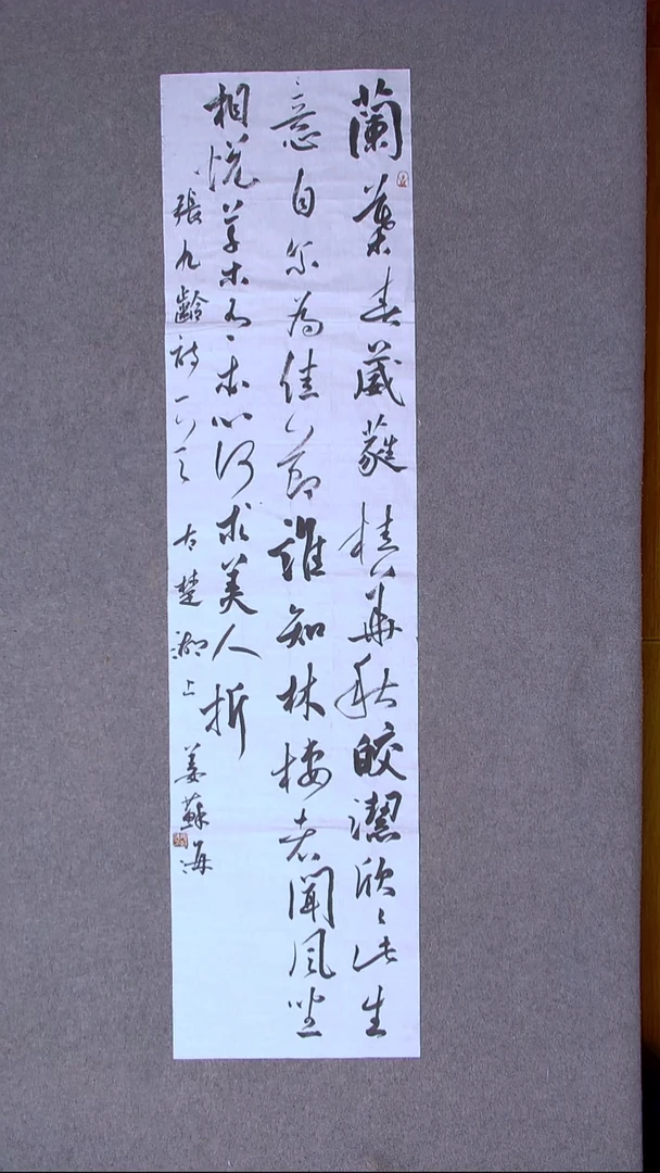 书法姜苏海 江苏涟水138*34四平尺