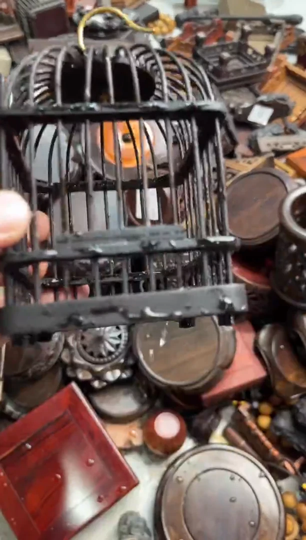 木10紫光檀蝈蝈笼