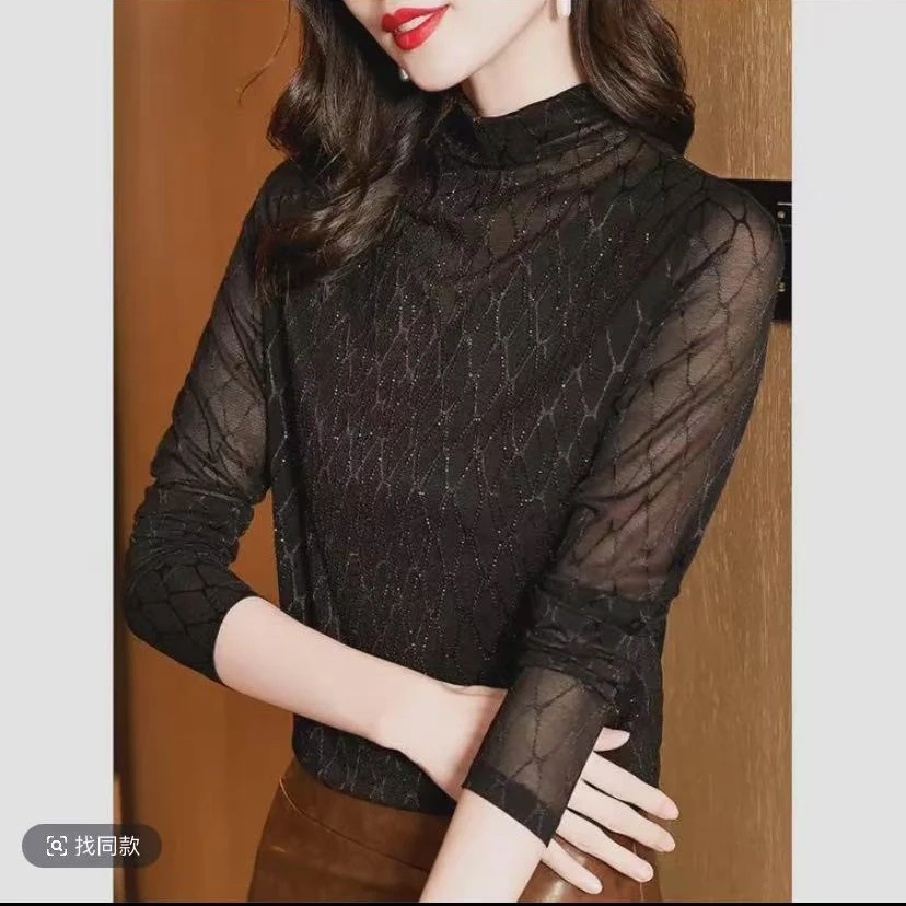 【加绒加厚】新款打底衫女装气质长袖上衣洋气T恤小衫2212#