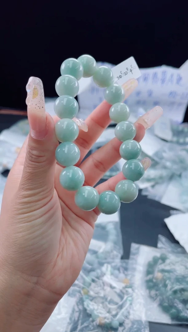 未镶嵌定制翡翠珠串