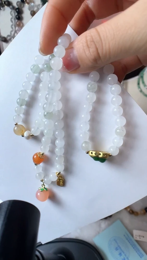 石英质玉手链未镶嵌手串