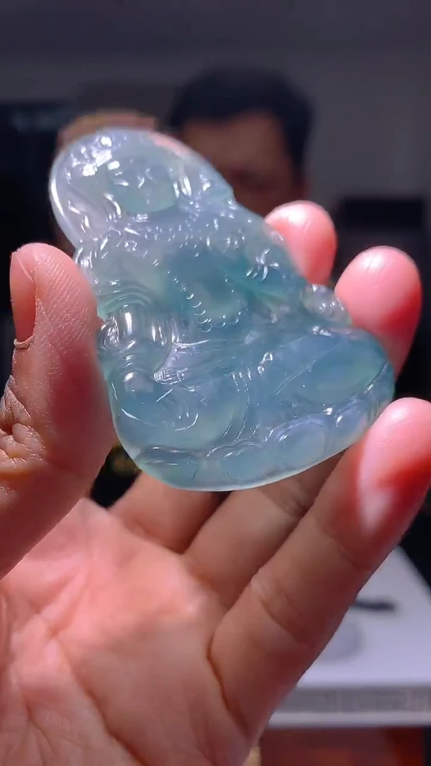 定制翡翠未镶嵌毛货闪购链接XDS014带珠链