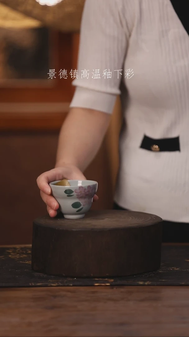 陶瓷景德镇高温釉下手绘陶瓷355