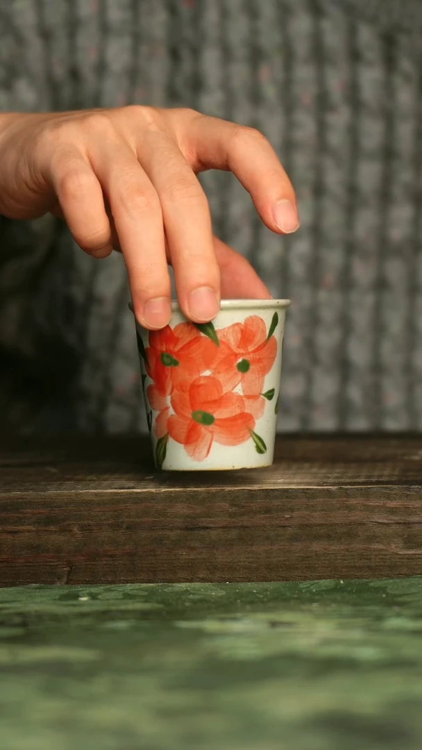 陶瓷青诗集手工手绘瓷器