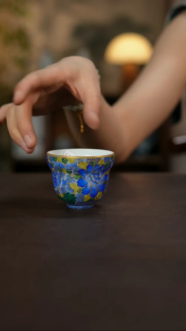 杯景德镇陶瓷杯碗柴烧多人