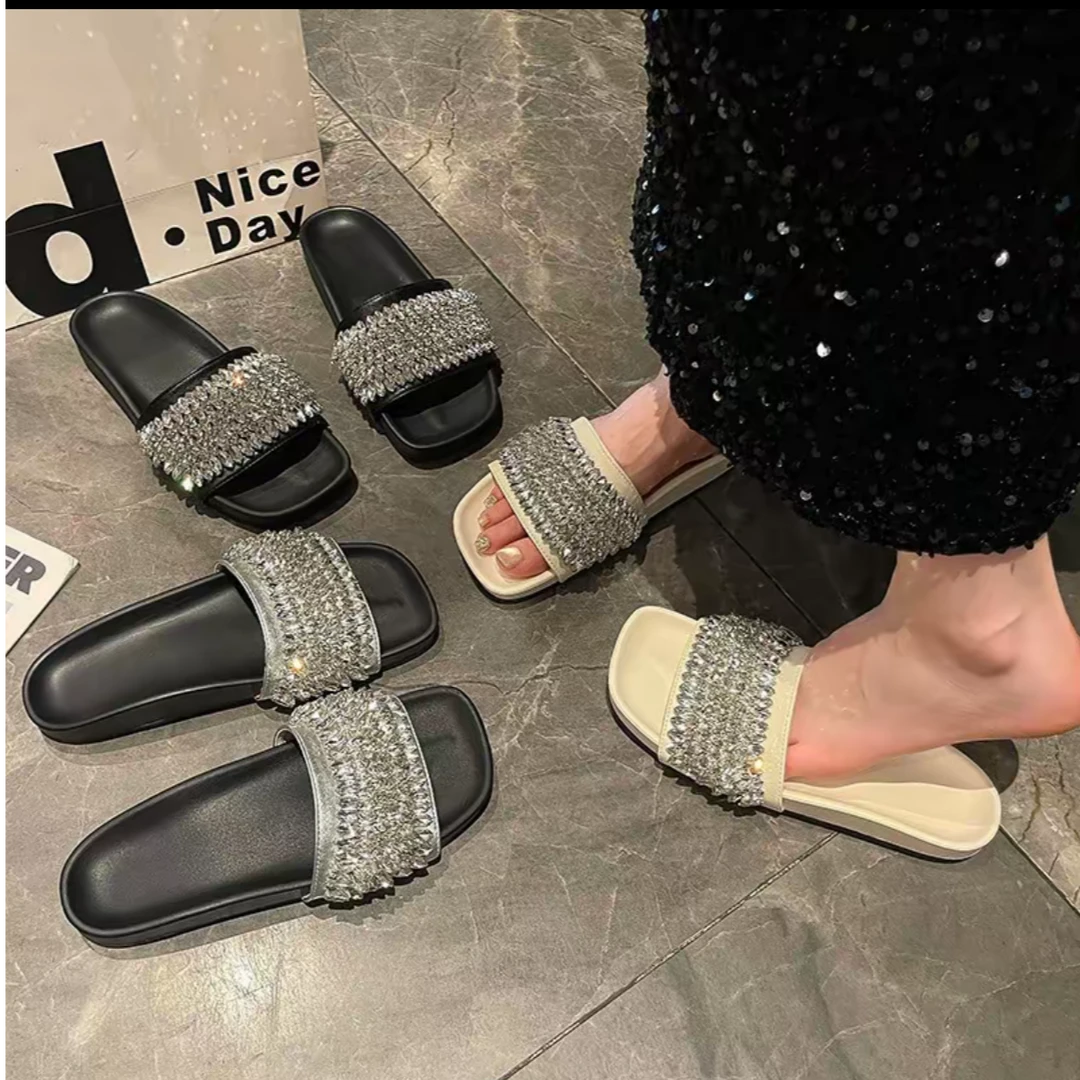 【llyy】新款小个子厚底增高软底凉鞋夏季外穿沙滩鞋凉鞋