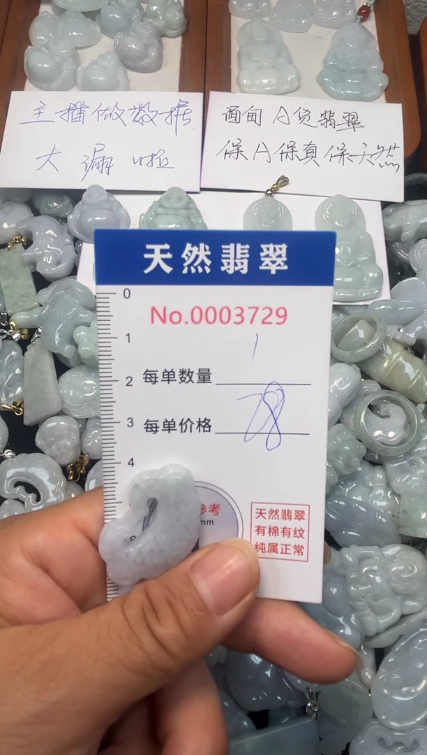 翡翠未镶嵌吊坠(不含链)3729