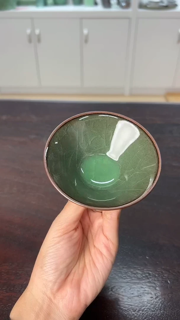 龙泉云间青瓷小米茶器