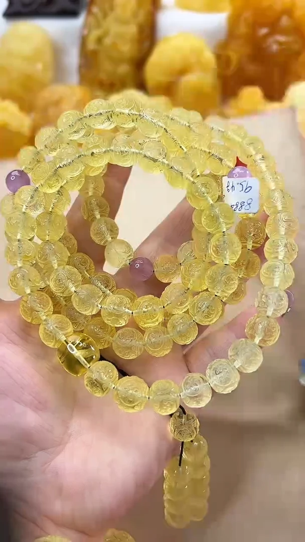 未镶嵌颈饰琥珀项链