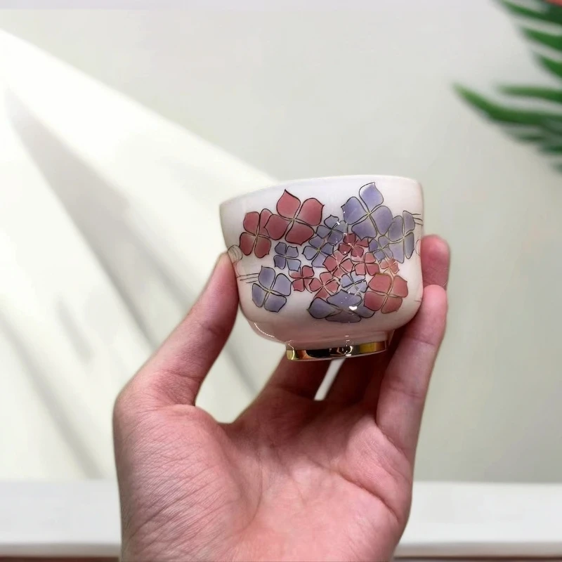 粉引樱花杯手工手工陶瓷主人杯精美3026特惠