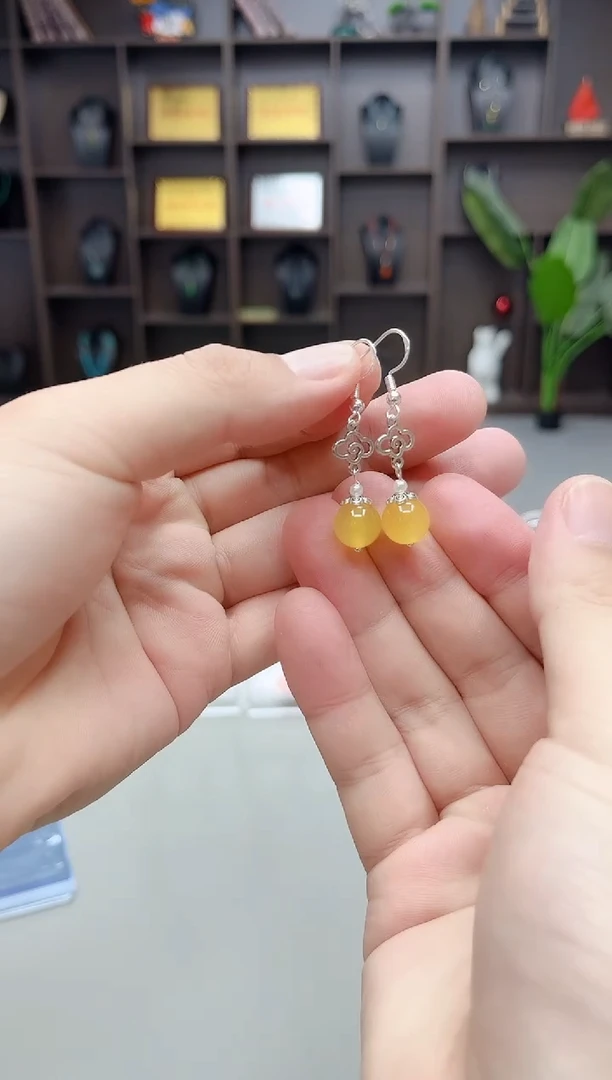 未镶嵌耳饰玛瑙/玉髓702000