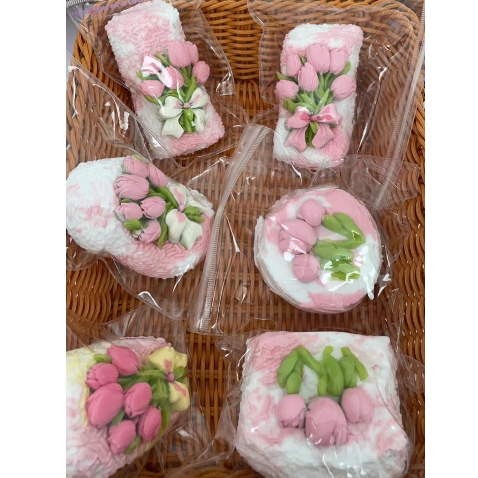 乳胶感【郁金香系列】微瑕  硅胶解压捏捏乐 NO退NO换 介意忽拍