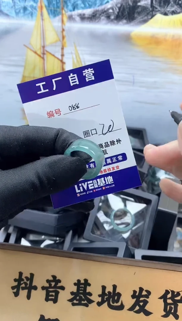 未镶嵌戒圈翡翠088