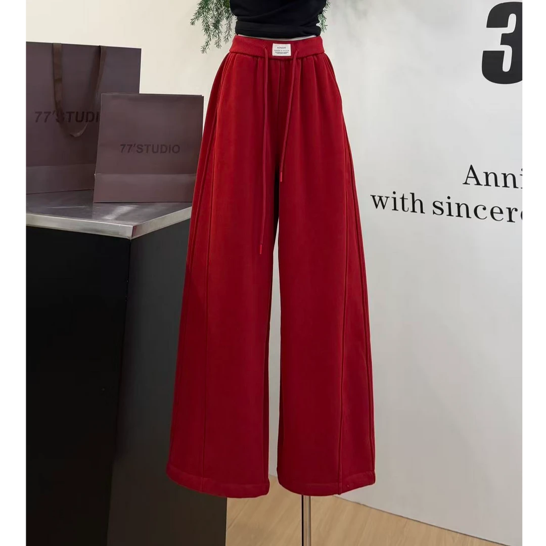 【延伸感神裤】慵懒高级氛围感高腰显瘦休闲裤-7655