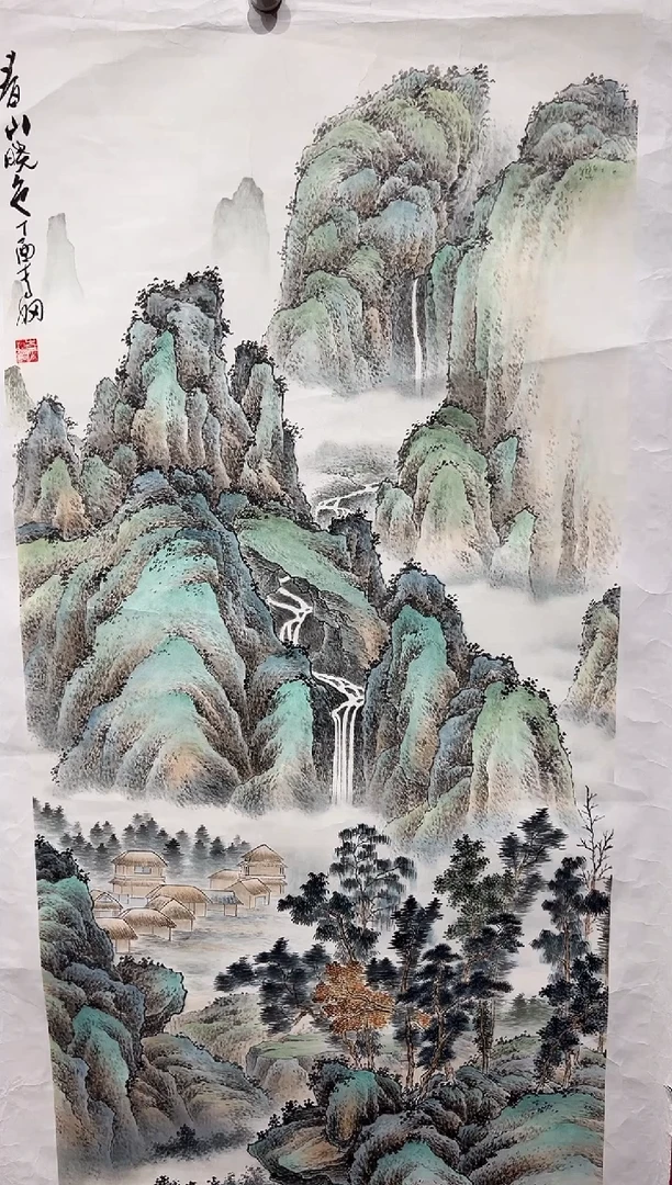 国画李纲-8平尺-国画作品-金