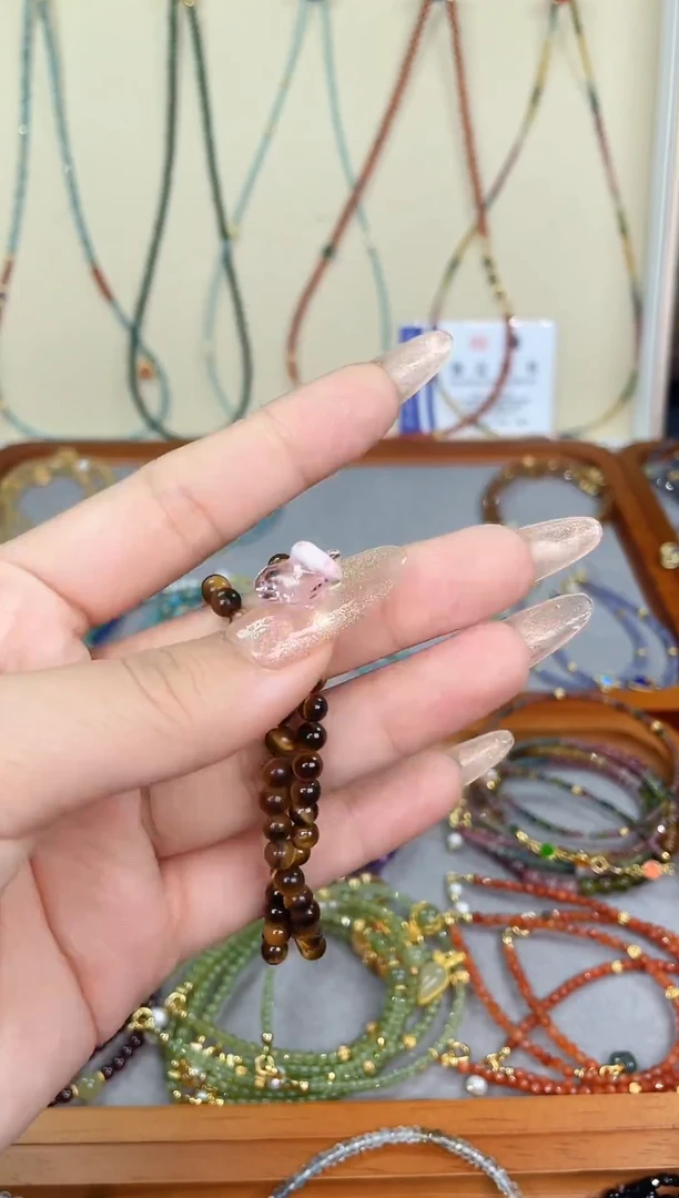 素圈方柱石未镶嵌虎眼石单圈