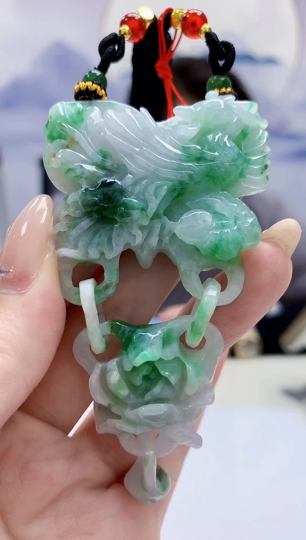 定制翡翠未镶嵌5060jw-毛货挂件39