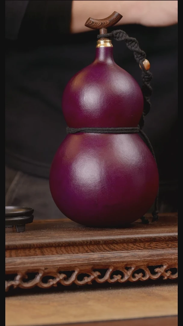 446号精品天然大漆酒葫芦一物一拍~