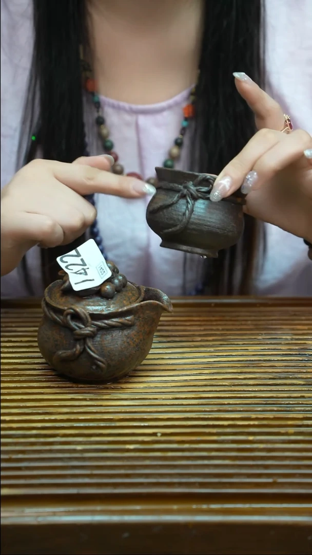 万古烧粗陶手工茶具