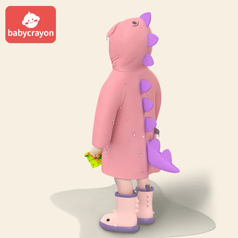 babycrayon卡通儿童雨衣男童女童2025新款小童学生全身雨披幼儿园