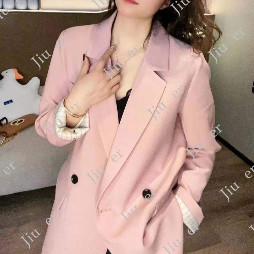 JIUER定制早春新款后背纽扣设计感西装外套-081气质