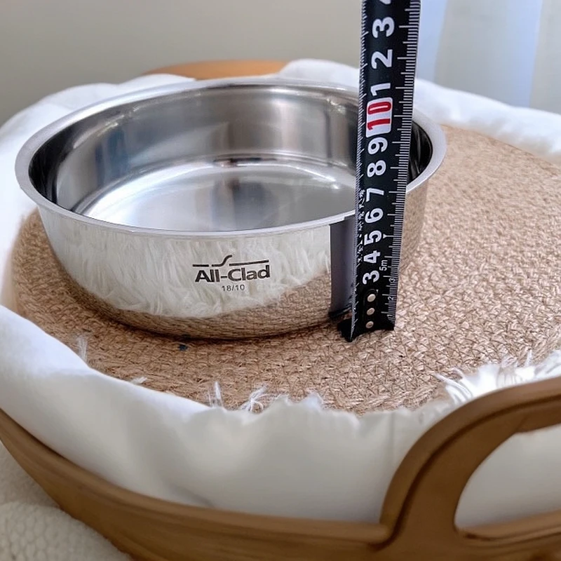 All-clad 烤盘 24cm蛋糕模具一个家用不锈钢圆形烤盘高度6cm加厚