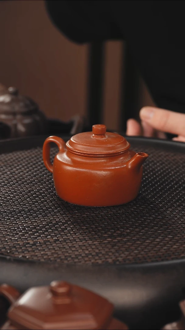 茶壶紫砂德钟 朱泥