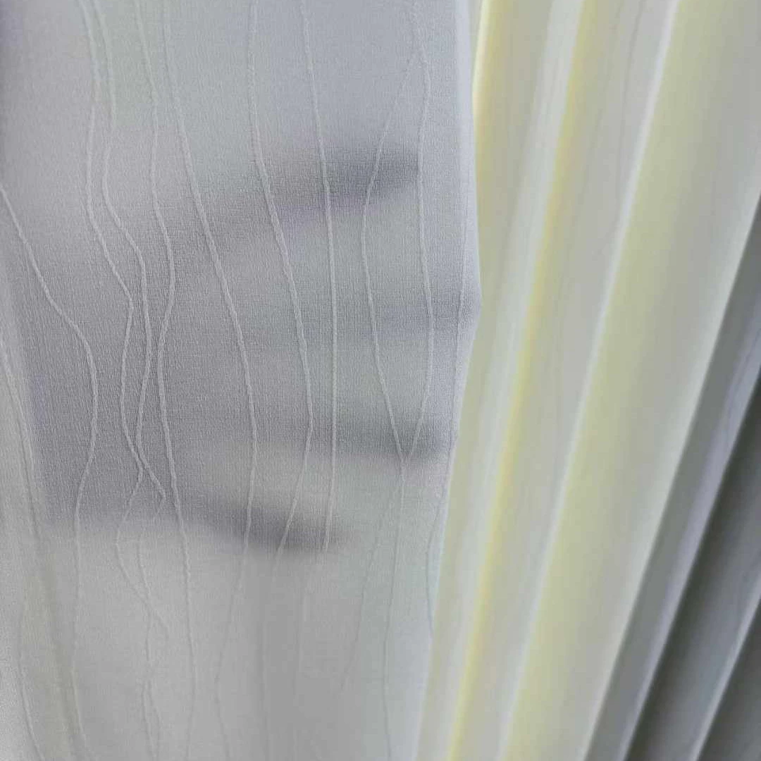 新款提花窗纱（3D竖条）