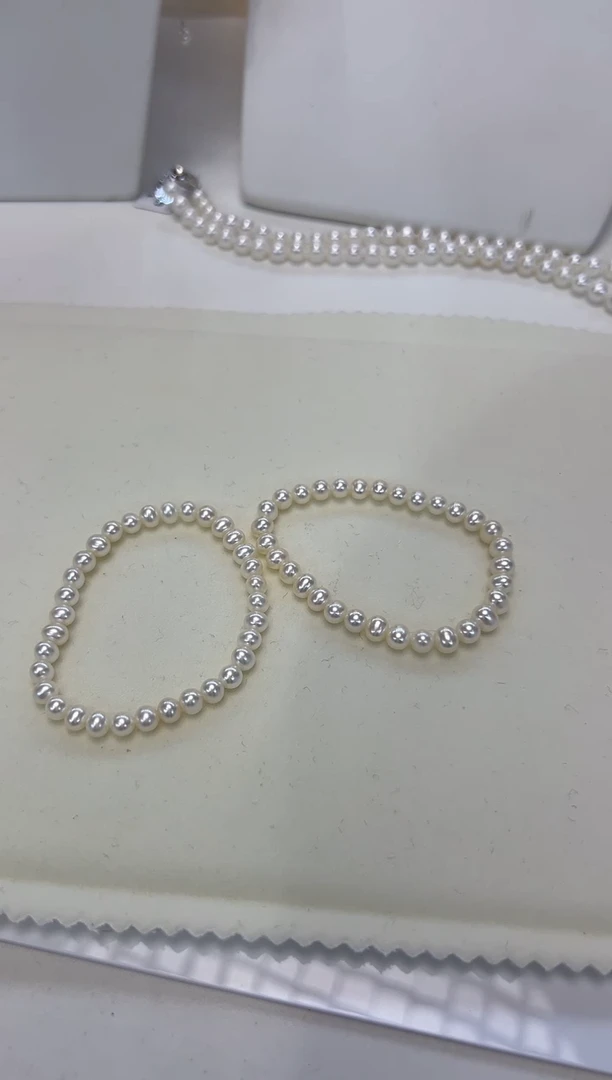淡水珍珠手串未镶嵌淡水珍珠手链5-6mm