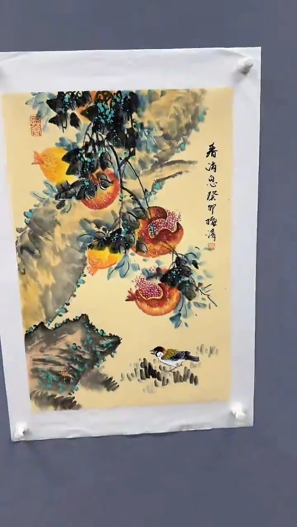 国画梅清绘画2.7pc花鸟