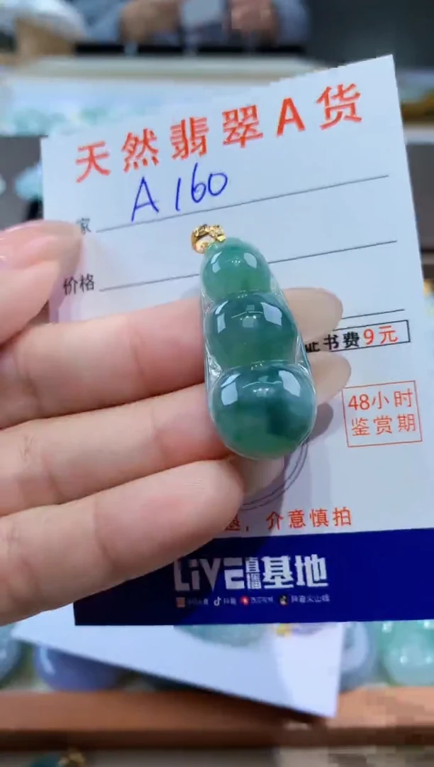 颈饰未镶嵌翡翠天然缅甸翡翠A货挂件