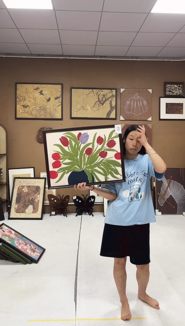 竖款郁金香  45*60