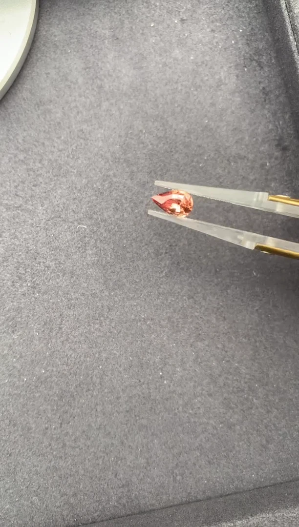 裸石彩色蓝宝石1.5ct帕帕拉恰 GE 定制