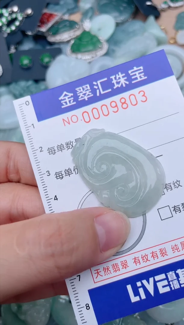 翡翠未镶嵌颈饰9803