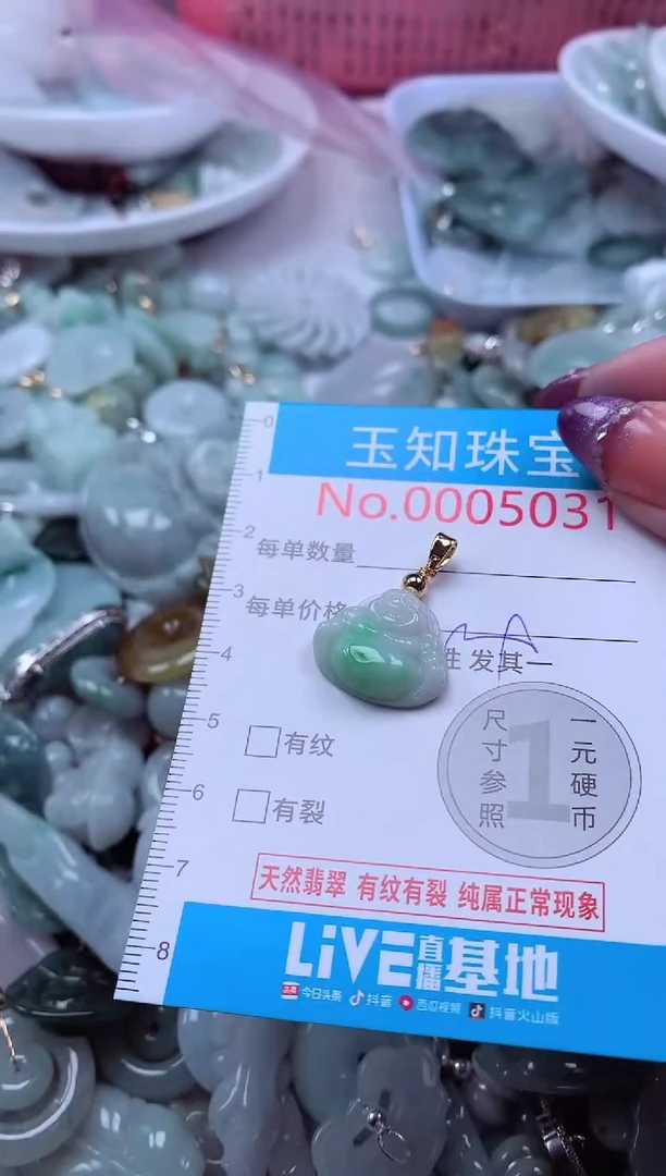 翡翠未镶嵌吊坠(不含链)5031